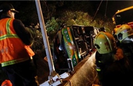 Tai nạn xe buýt thảm khốc tại Đài Loan, 32 người thiệt mạng